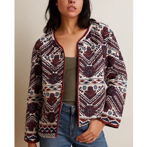 Anthropologie Jackets & Blazers - Anthropologie Greenwich Embroidered Open Cropped Jacket